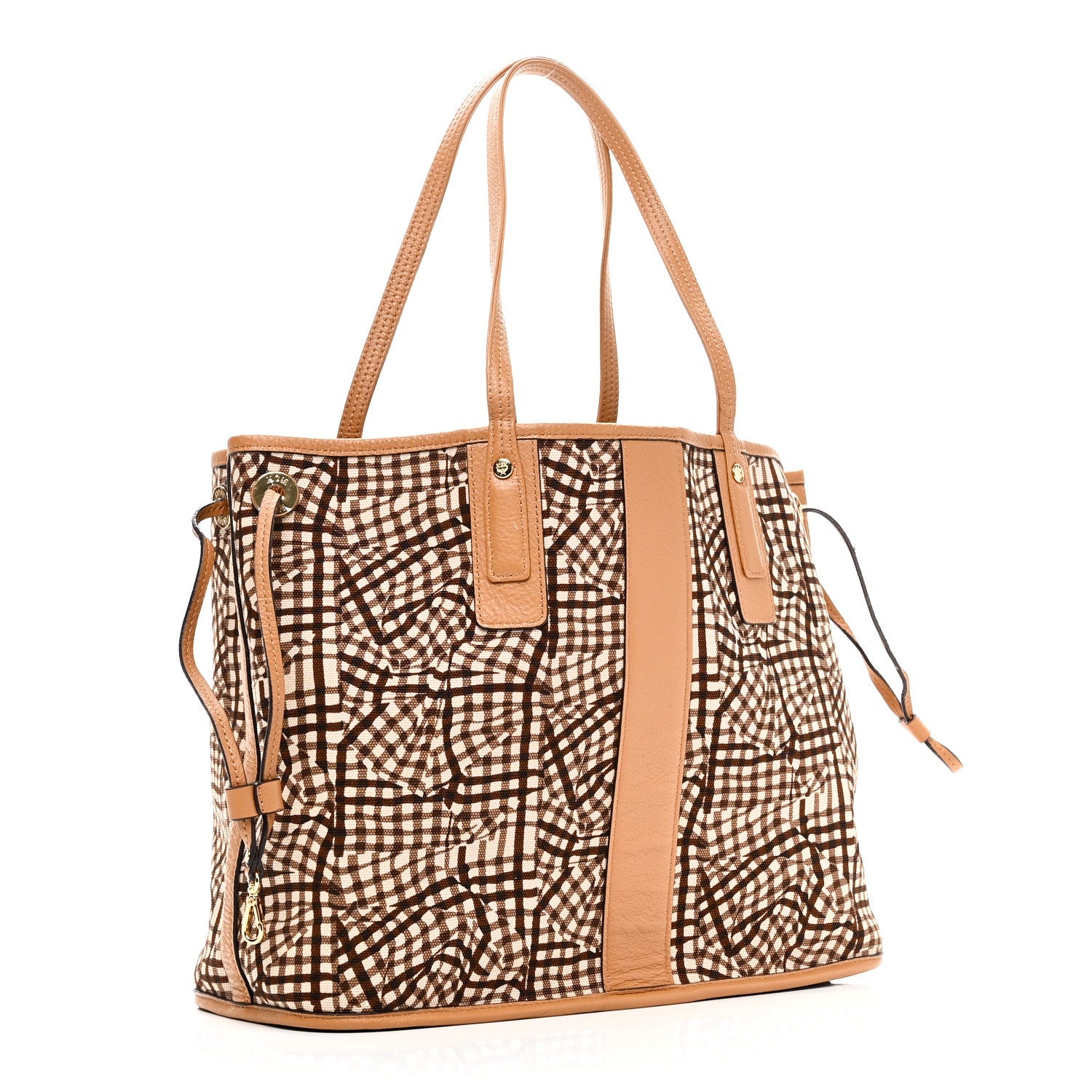 Visetos Medium Liz Reversible Shopper Tote Cognac