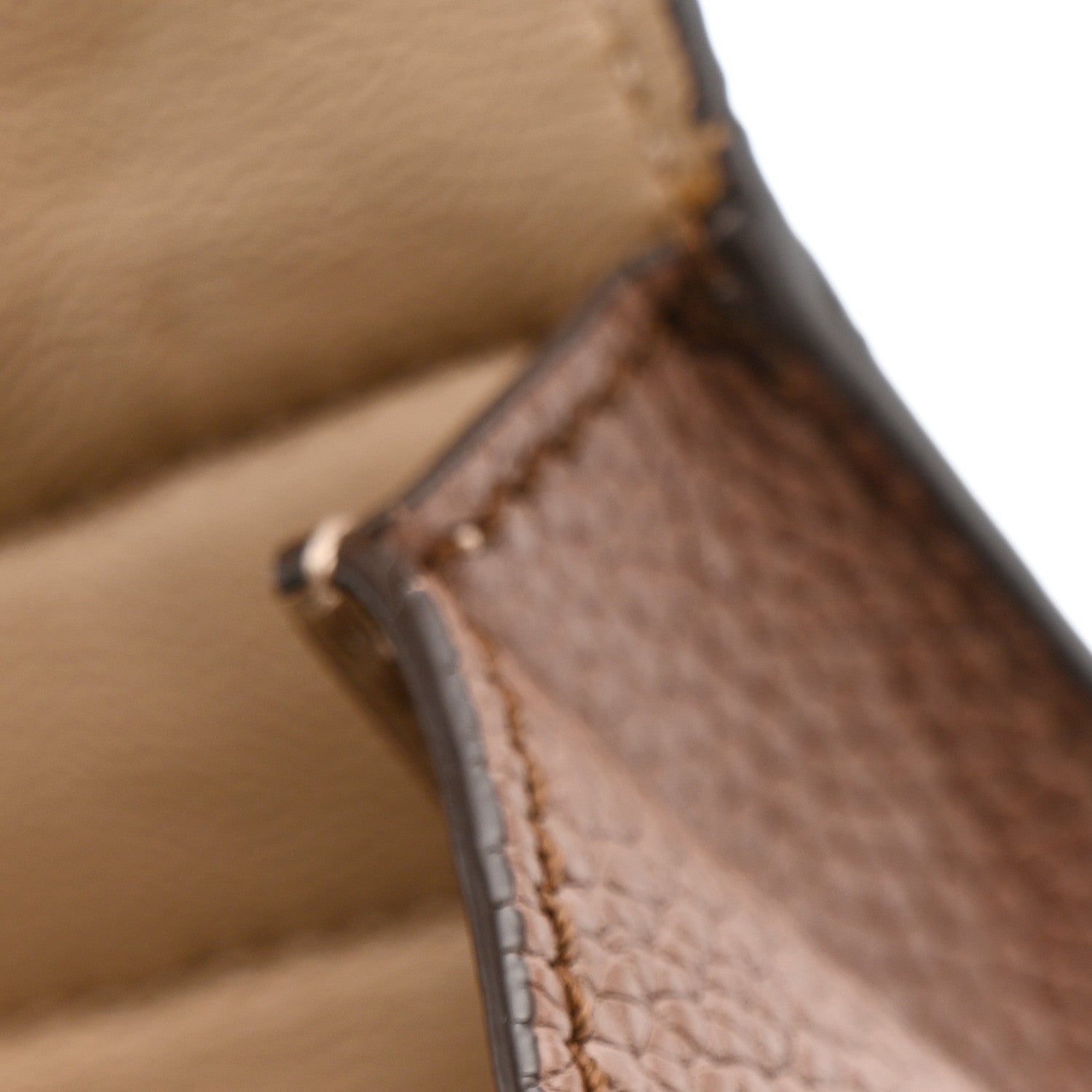 Grained Calfskin Sofia Satchel Moka