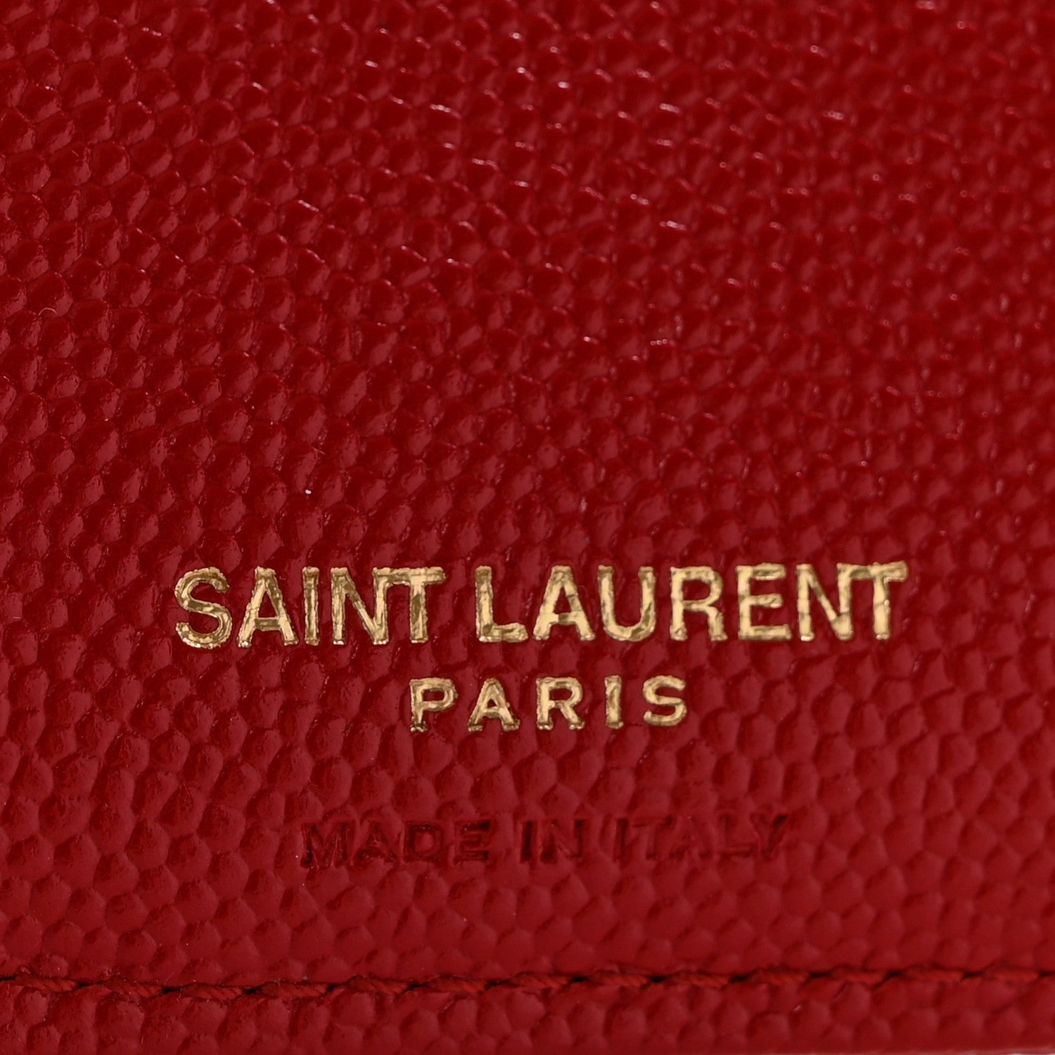 Grain De Poudre Matelasse Chevron Monogram Zipped  Case Bandana Red