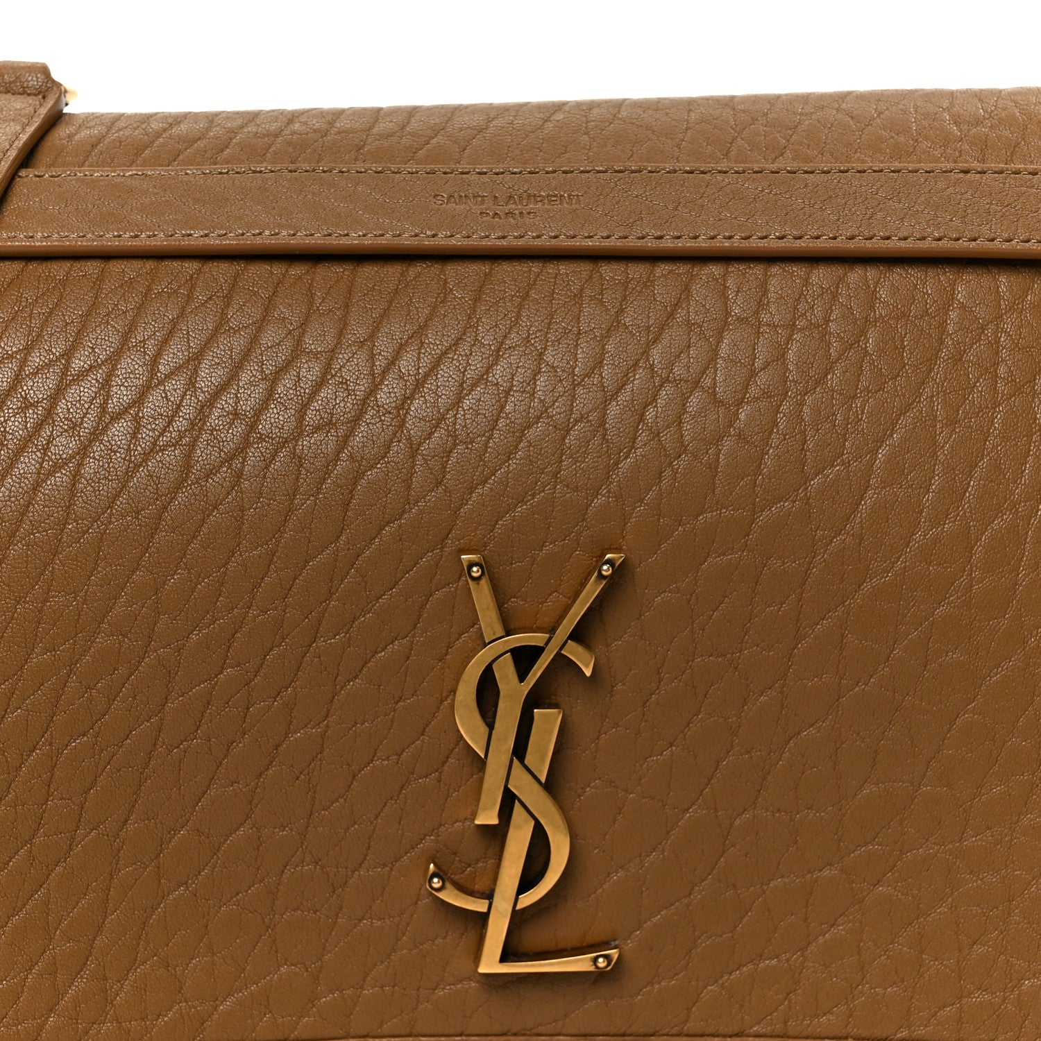 Grained Lambskin Monogram Large Niki Chain Satchel Dark Cork