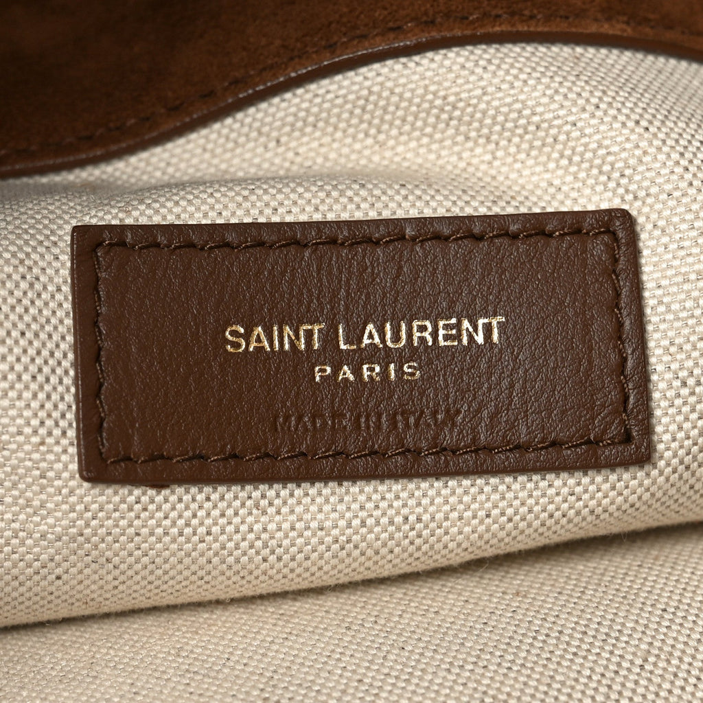 Suede Shearling Patchwork Monogram Giant Jamie Brown Beige