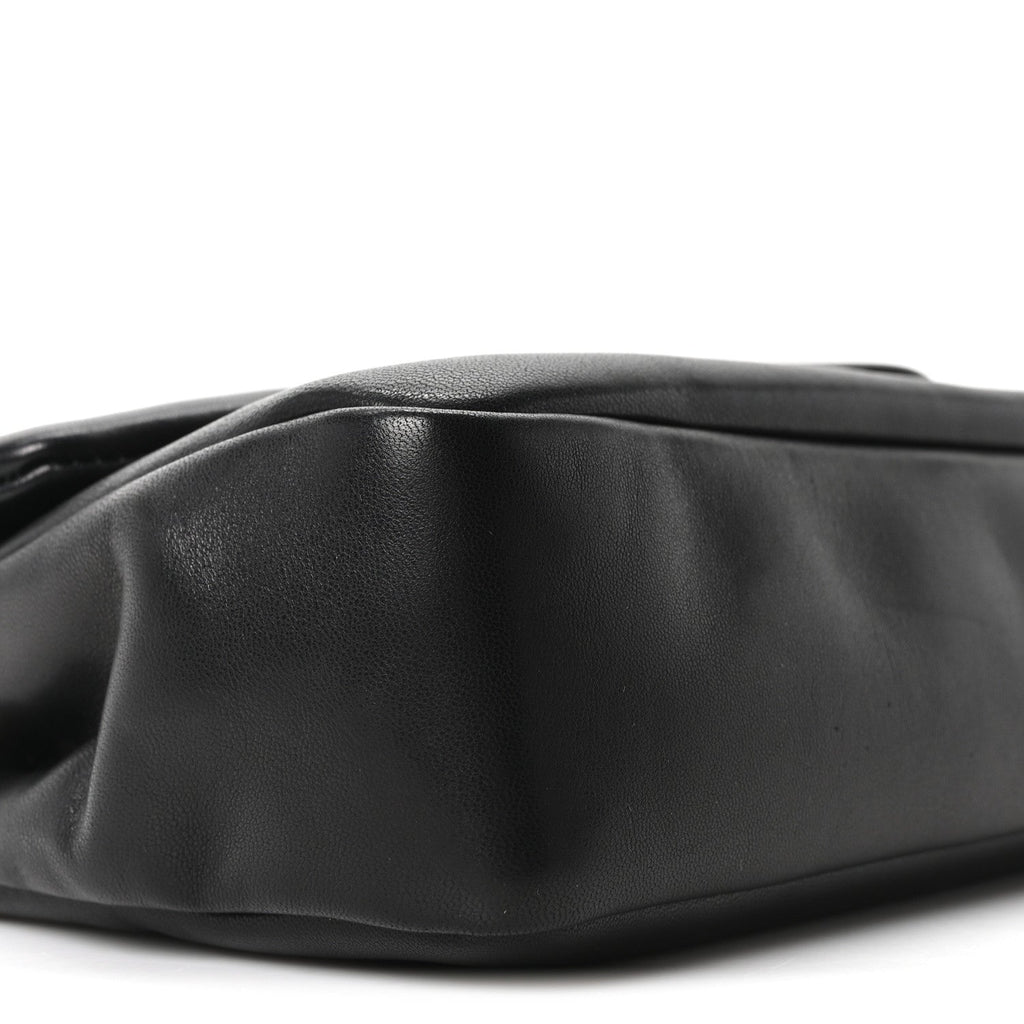 Plunged Lambskin Calypso Black