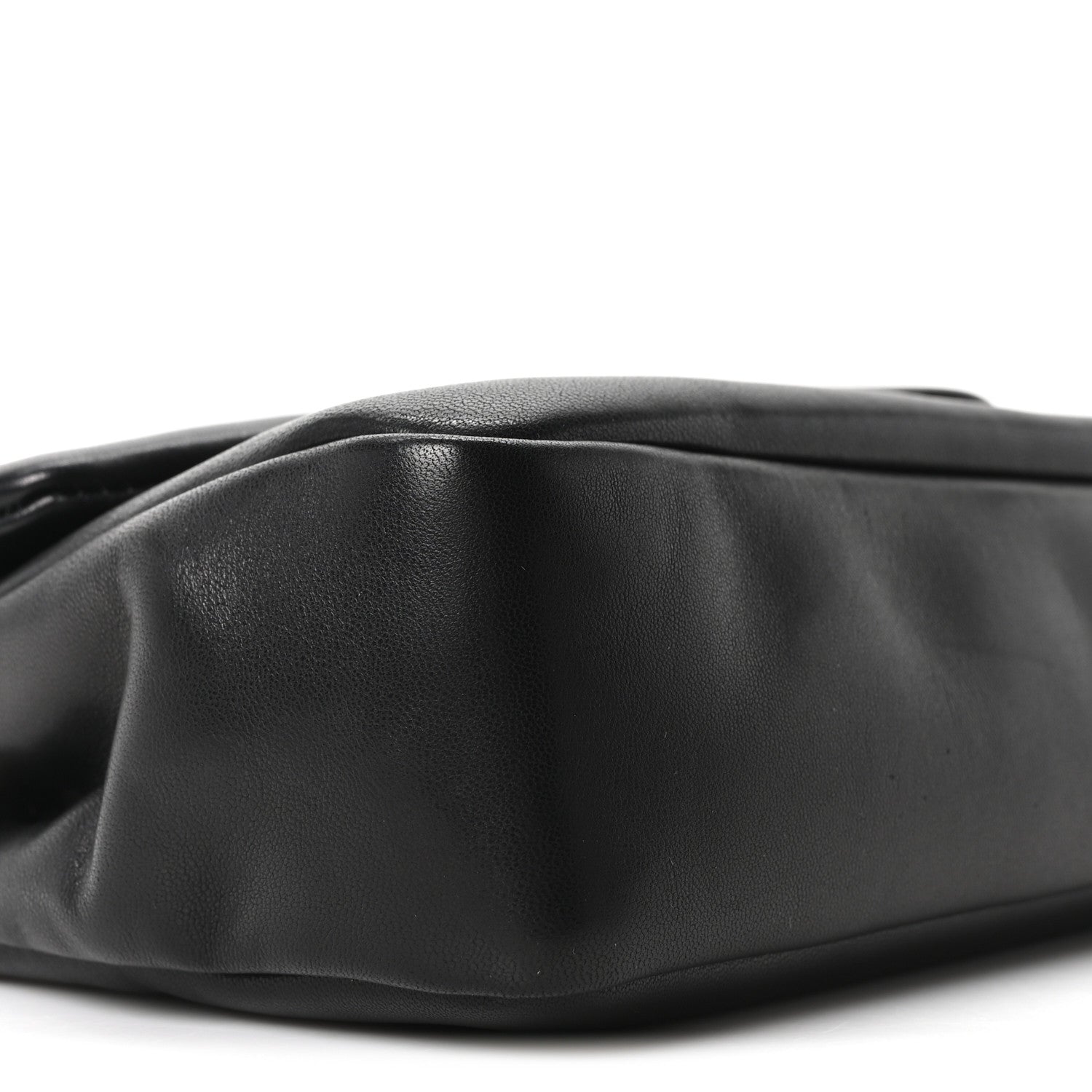Plunged Lambskin Calypso Black