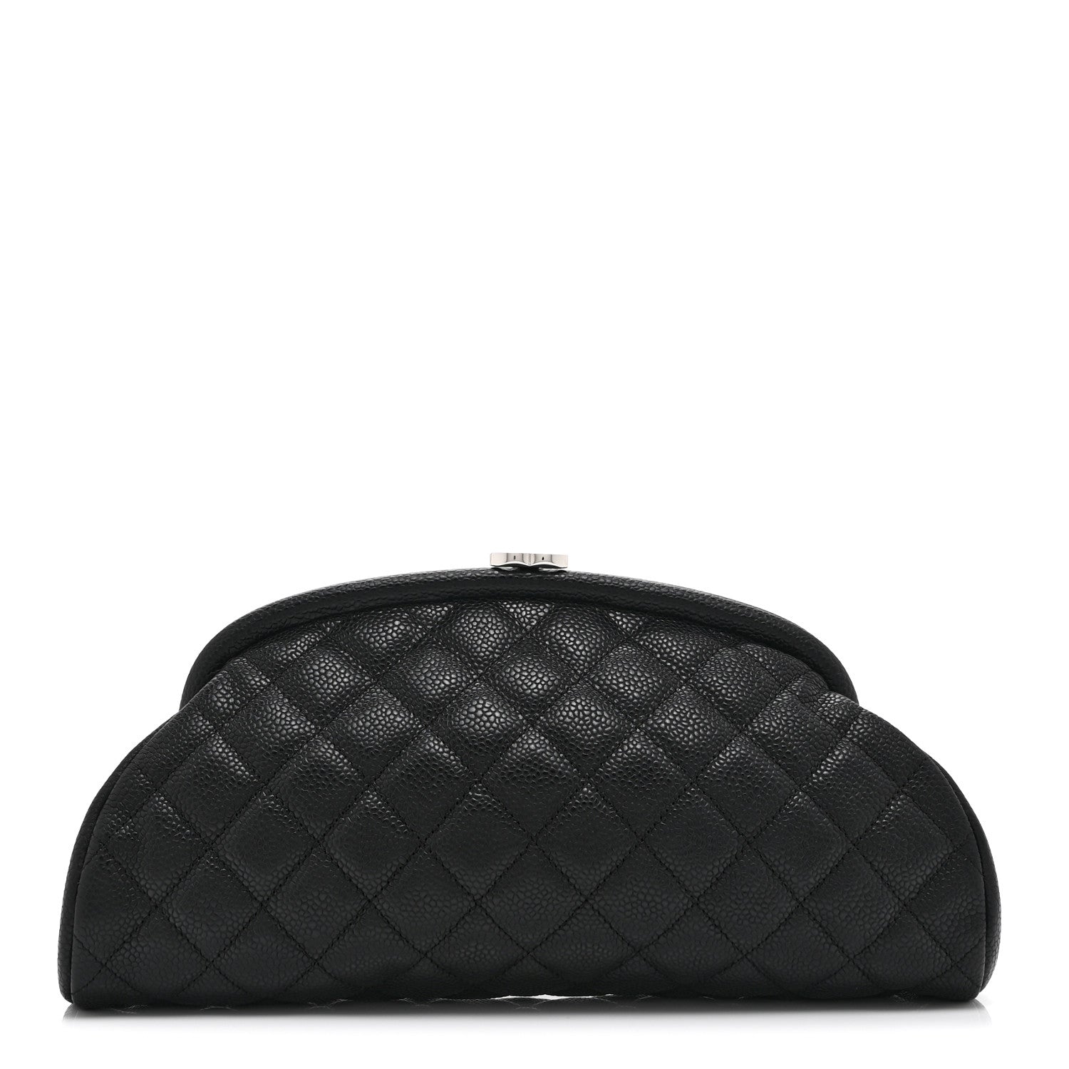Caviar Quilted Timeless Clutch Black