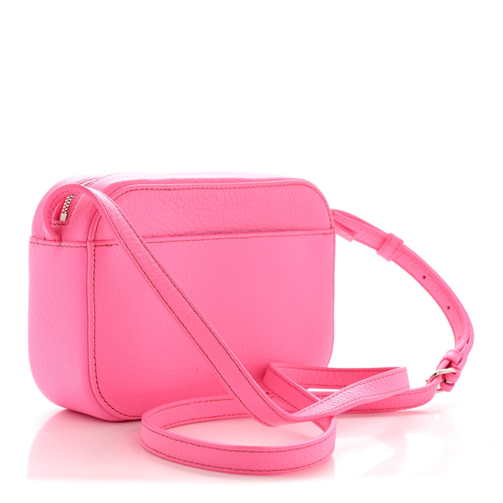 Calfskin Kittens Logo XS Everyday Camera Bag Acid Pink