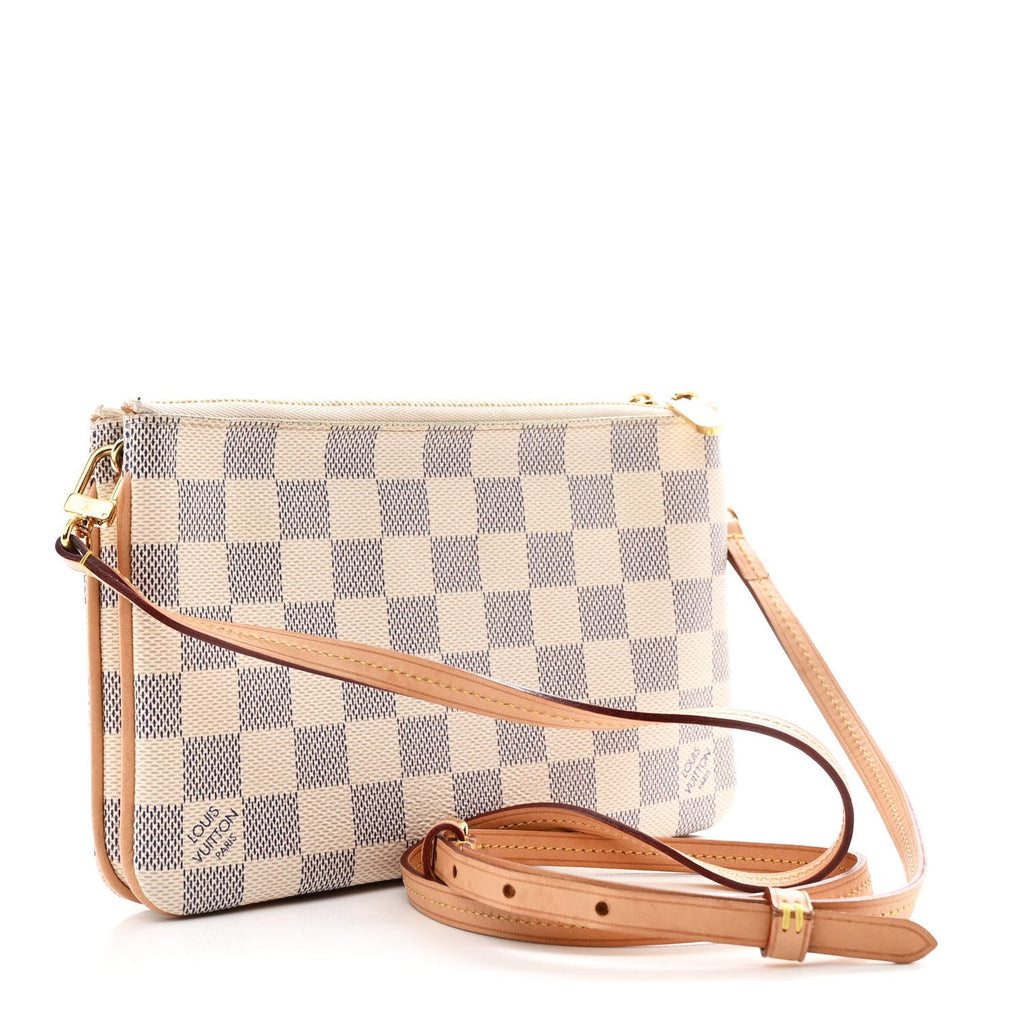 Damier Azur Double Zip Pochette