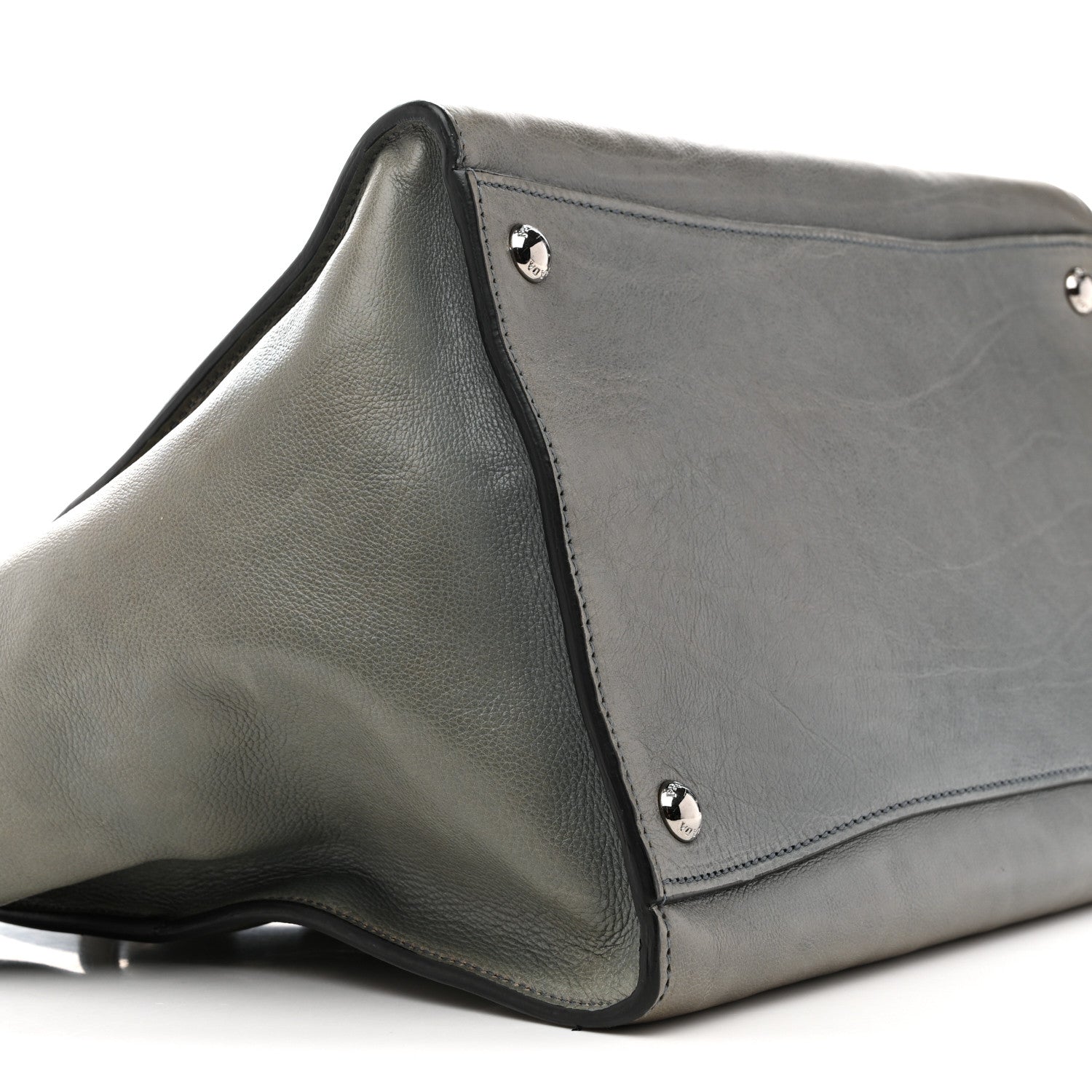 Glace Calf Twin Pocket Tote Marine