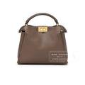 Fendi Peekaboo Tricolour Etoupe/Beige/Rose Calfskin Gold Hardware