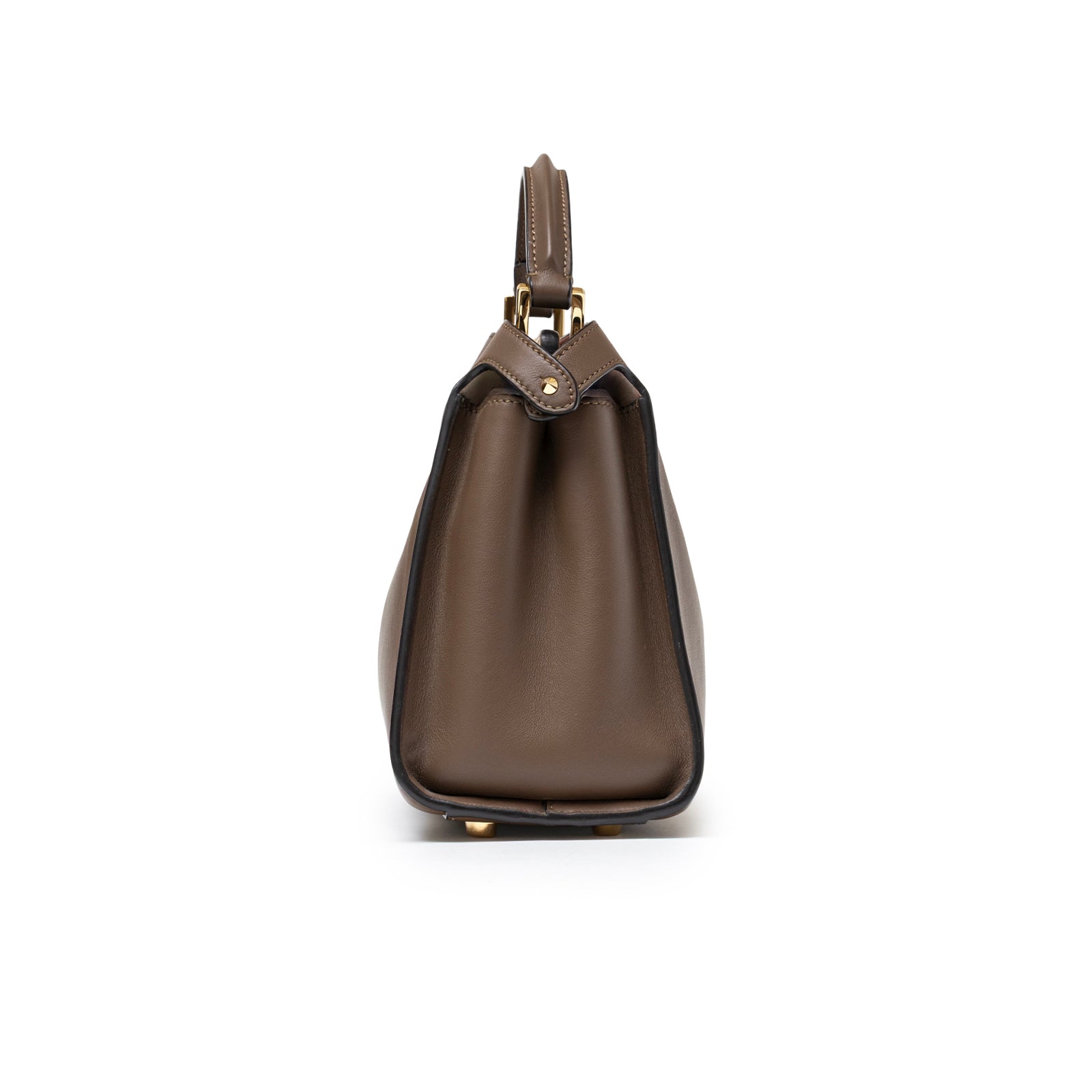 Fendi Peekaboo Tricolour Etoupe/Beige/Rose Calfskin Gold Hardware