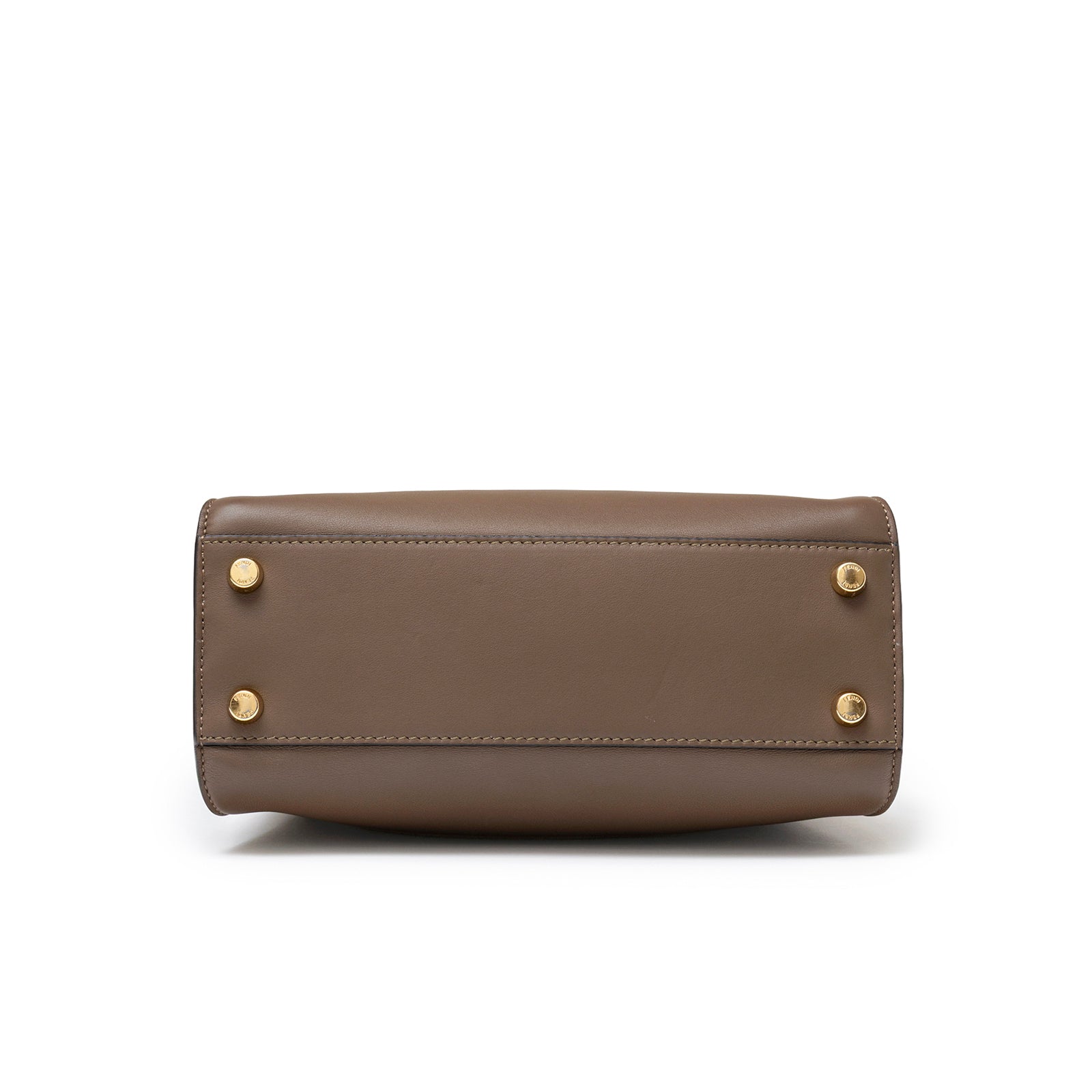 Fendi Peekaboo Tricolour Etoupe/Beige/Rose Calfskin Gold Hardware