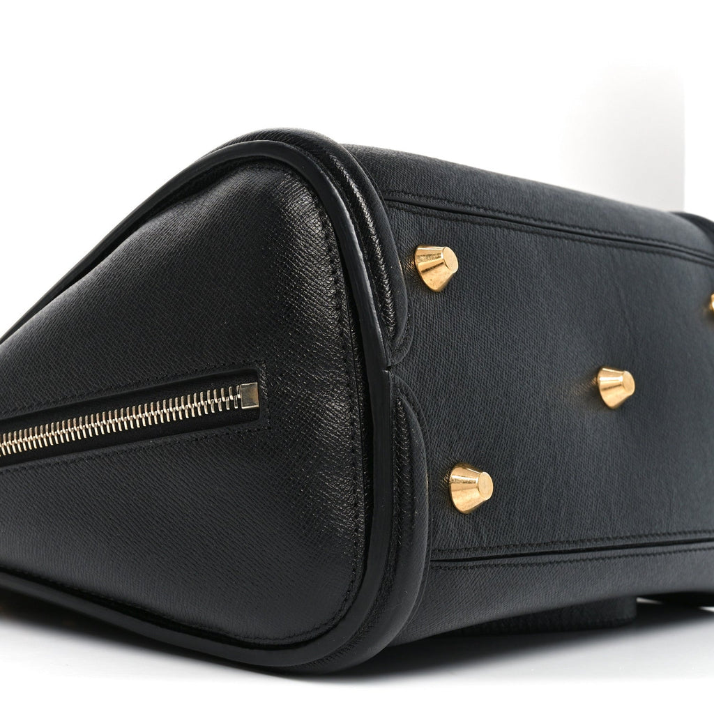 Grained Calfskin Large Heroine Black