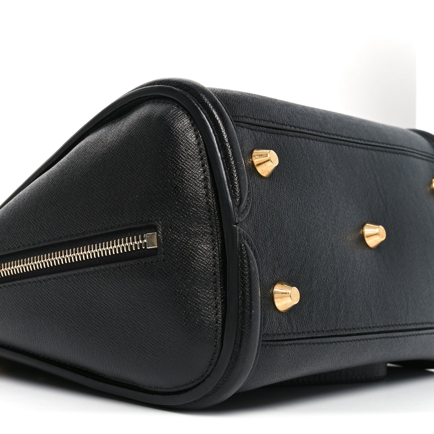 Grained Calfskin Large Heroine Black