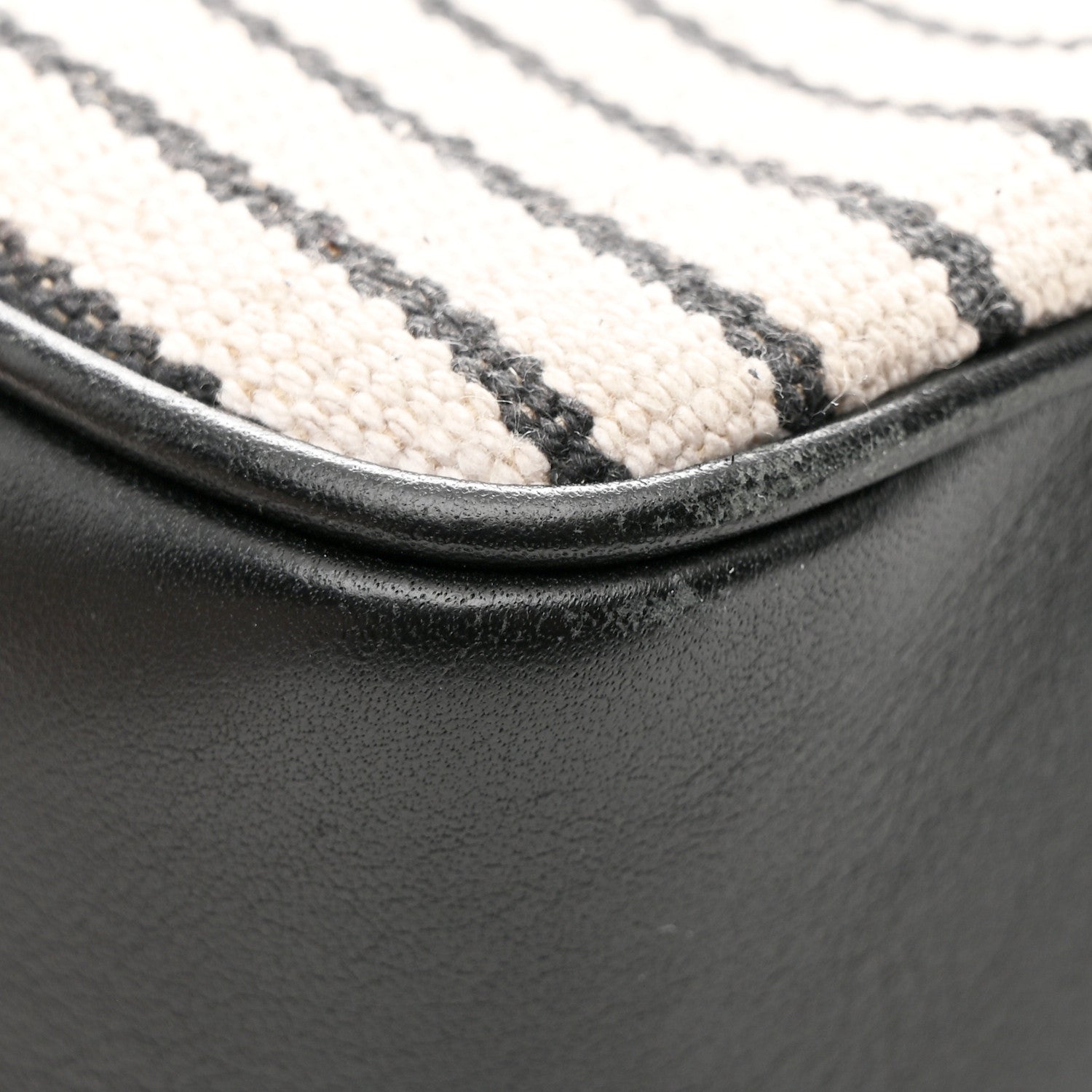 Canvas Calfskin Monogram Lou Camera Bag Black Grey Cream