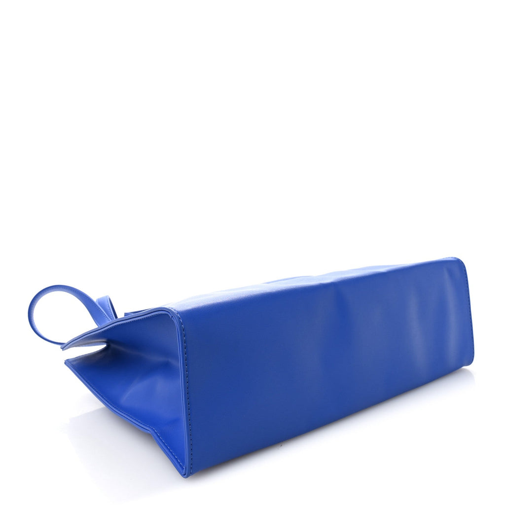 Vegan Leather Medium Shopping Bag Painters Tape