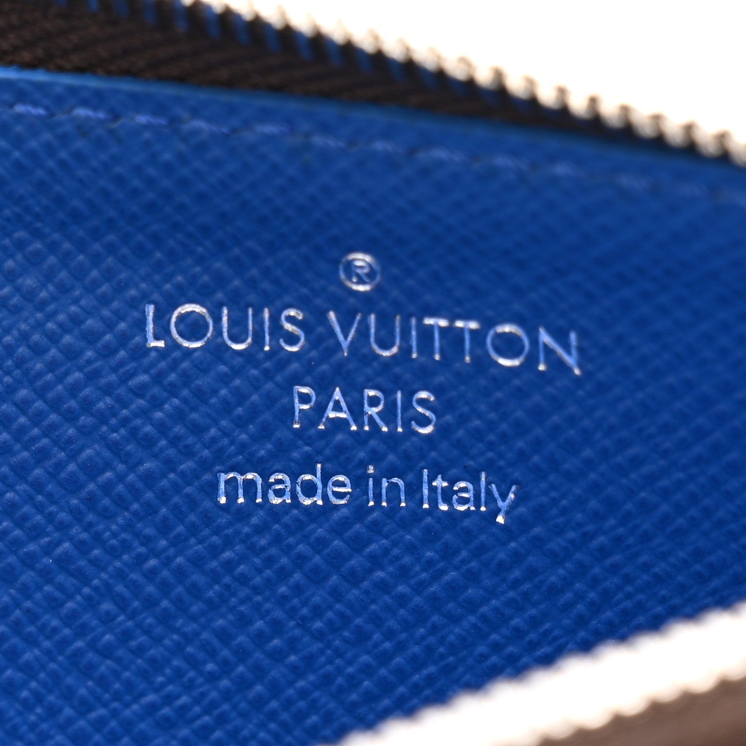 Monogram Calfskin Coin  Holder Indigo Blue