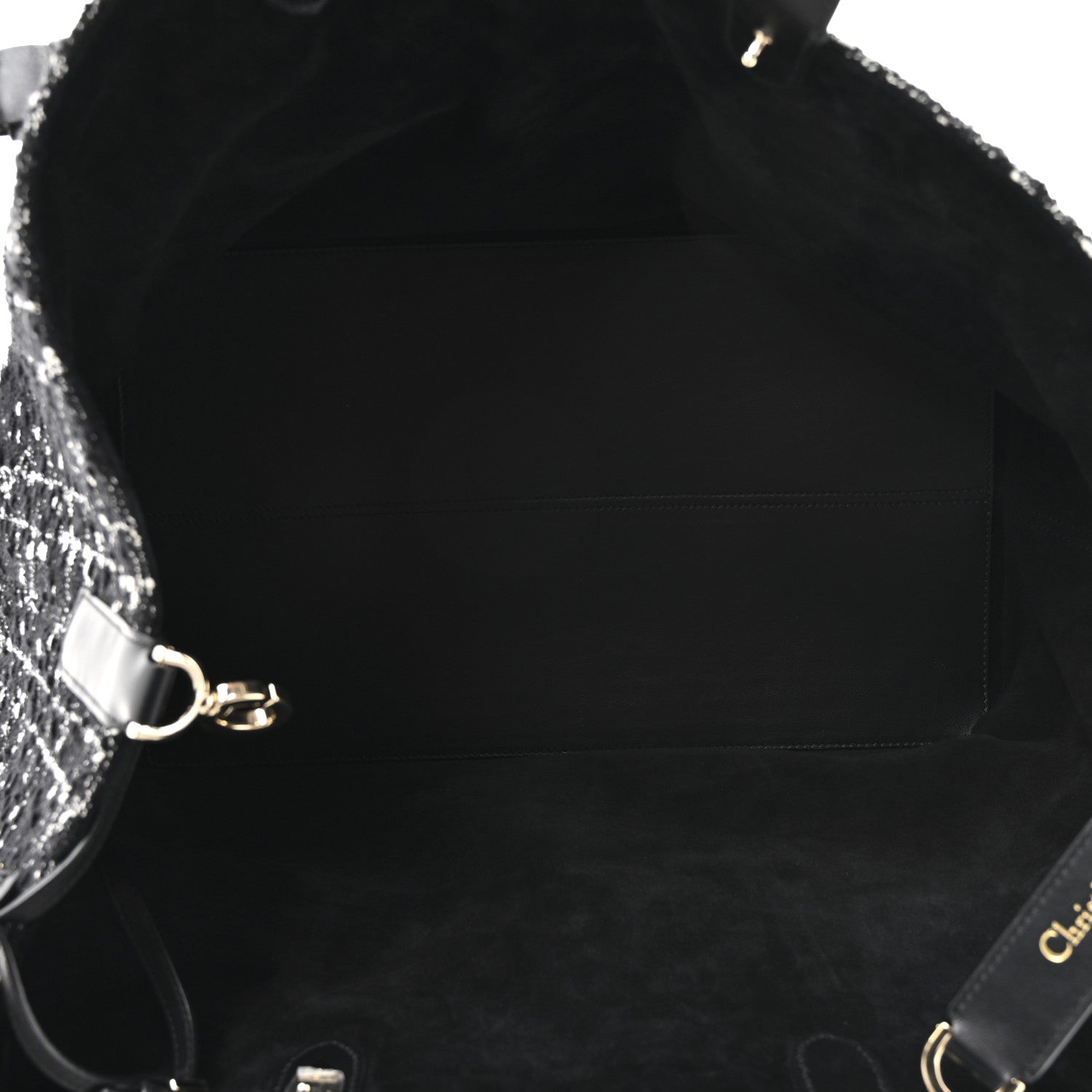 Tweed Cannage Large Toujours Black White