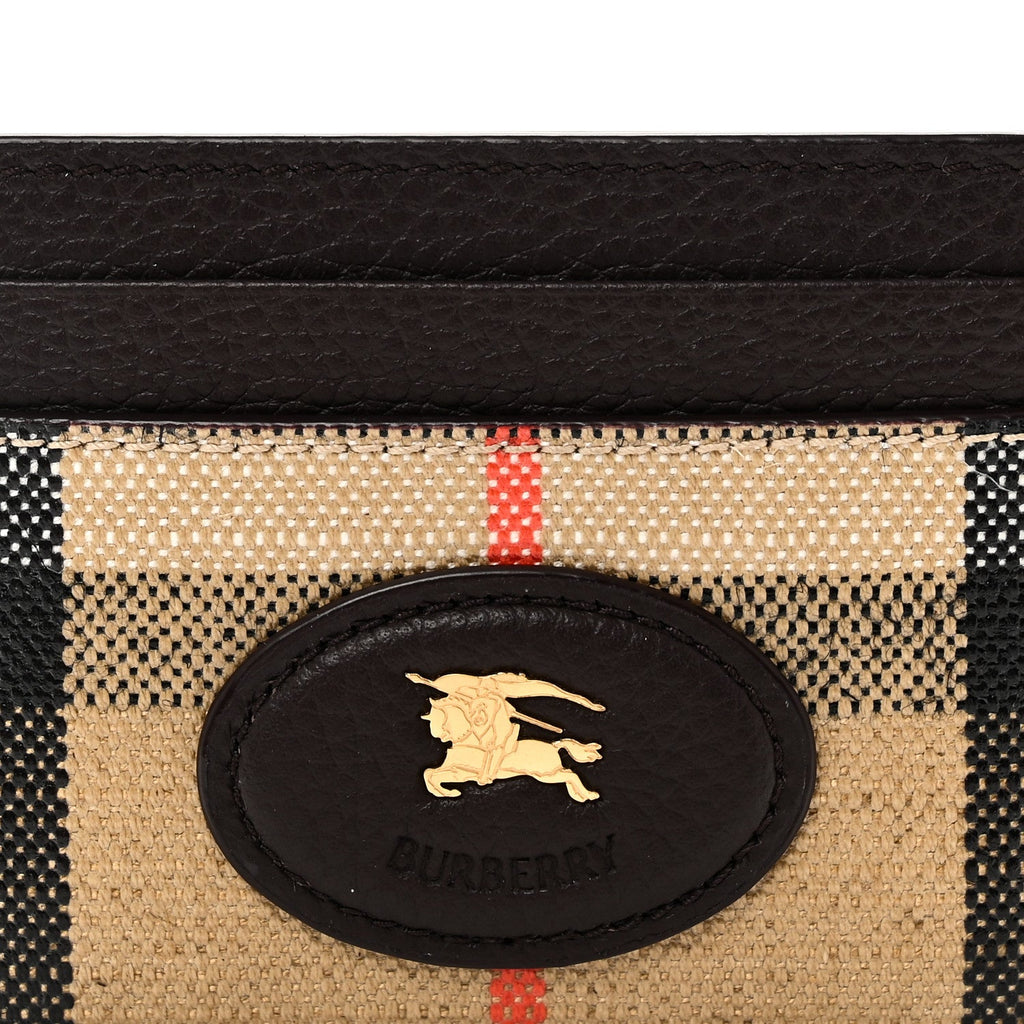 Grained Calfskin Jacquard Woven Vintage Check Highlands  Case Sand