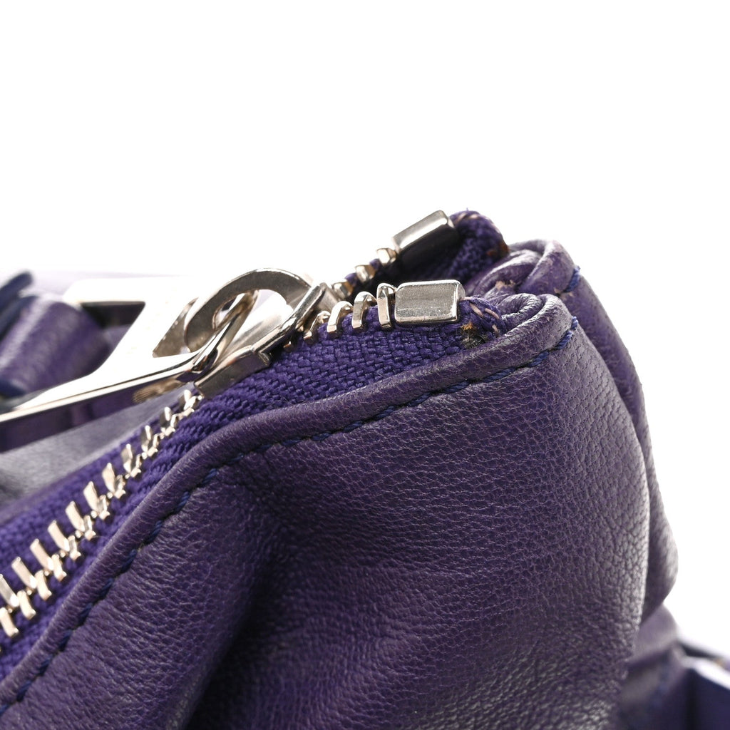 Soft Vachetta Medium Biker Saddle Chain Satchel Viola