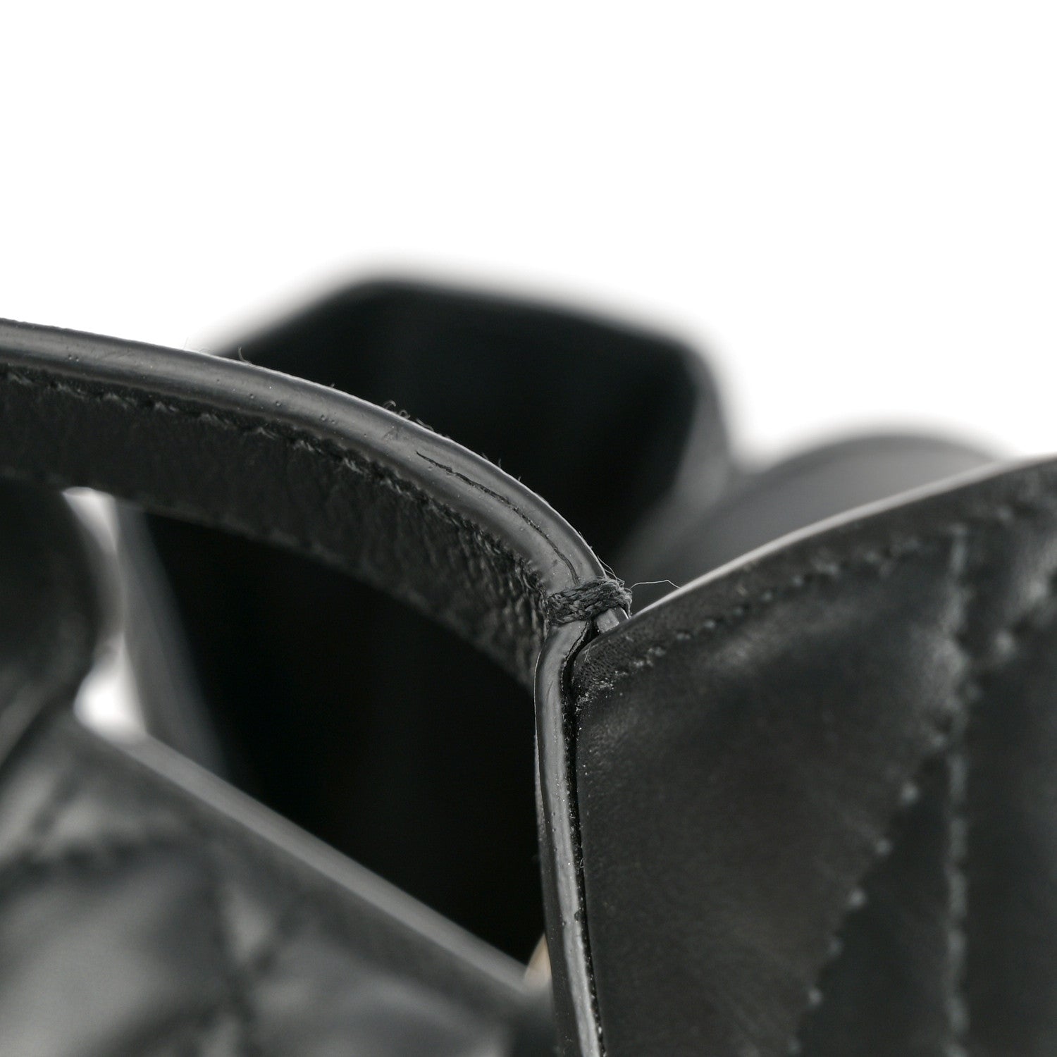 Calfskin Macrocannage Large Toujours Black