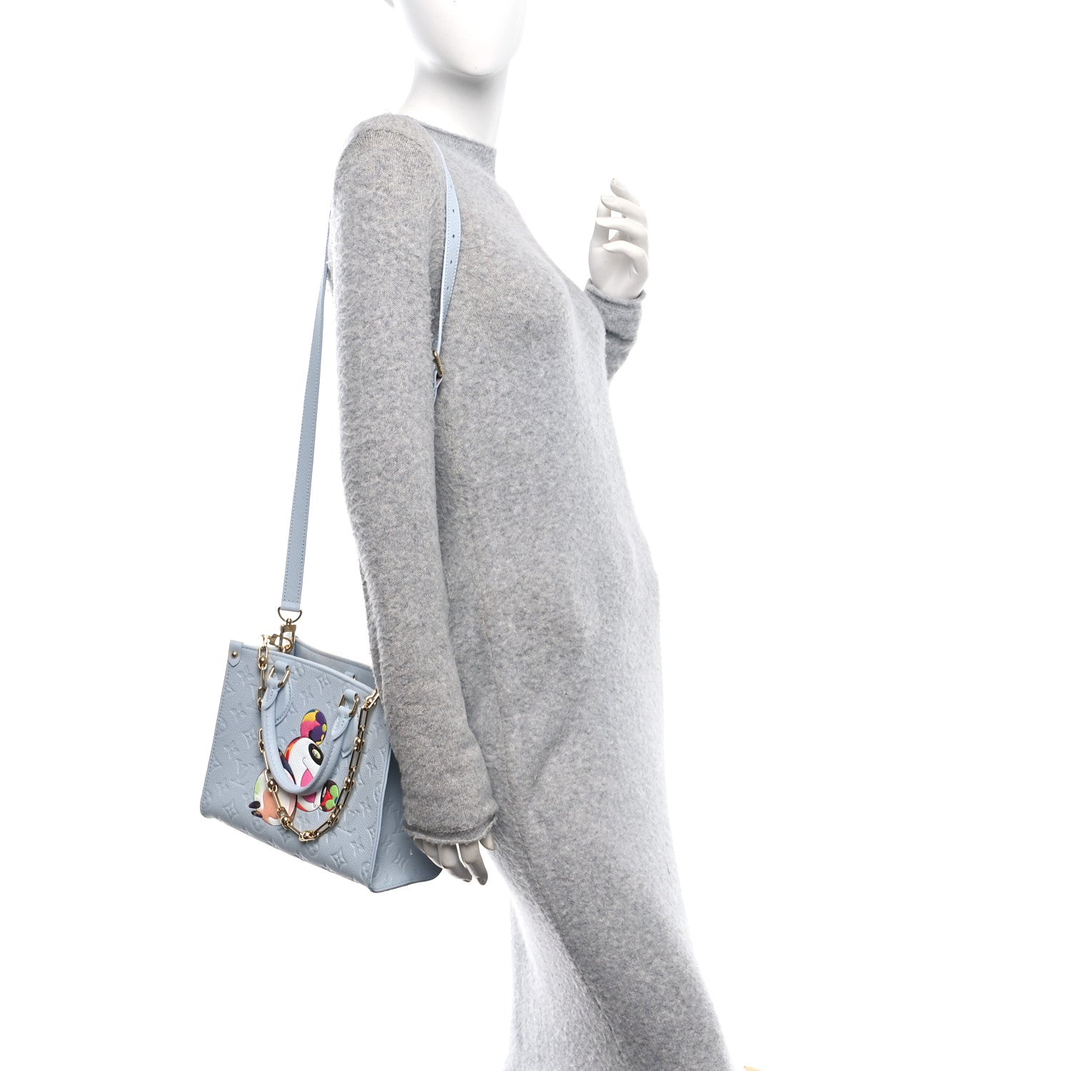 LV X TM Empreinte Monogram Superflat Onthego PM Washed Blue