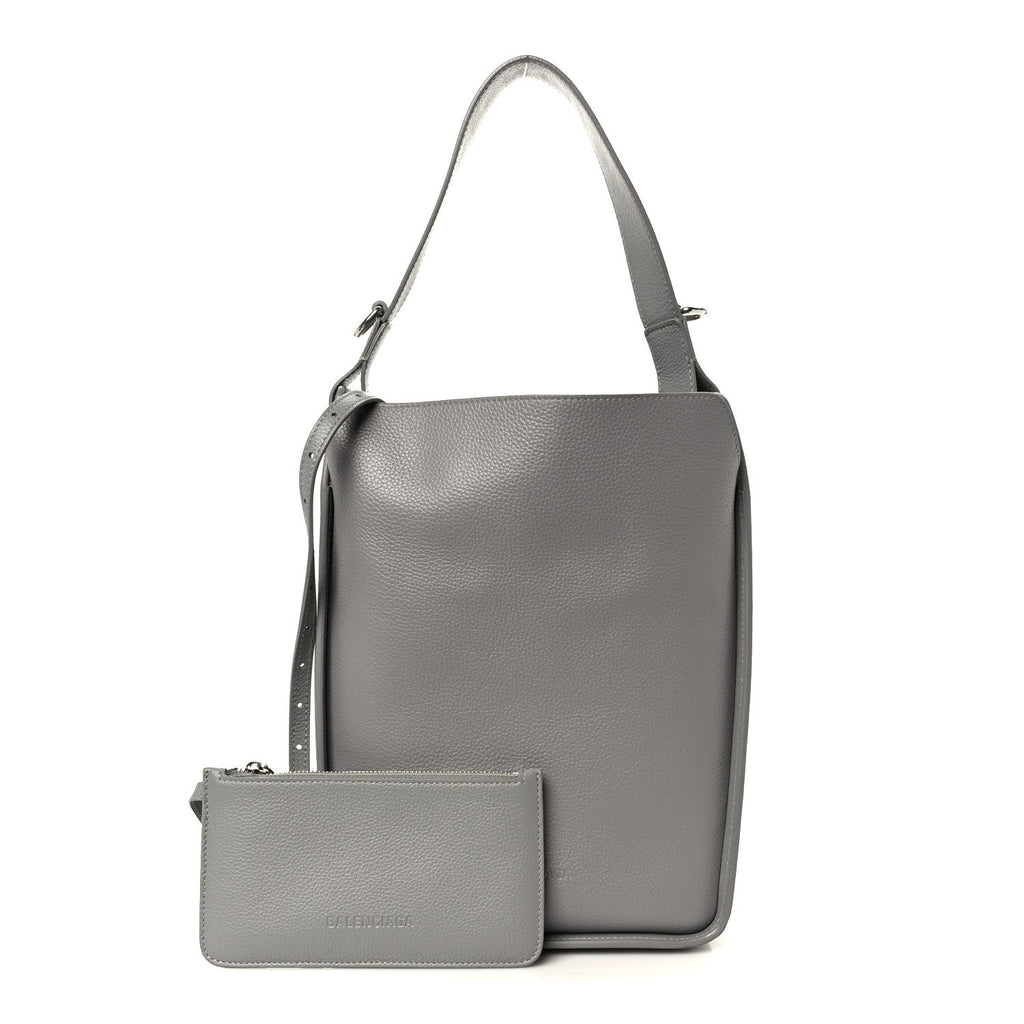 Calfskin Logo Embossed Small Tool 2.0 North-South Tote Balenciaga Grey