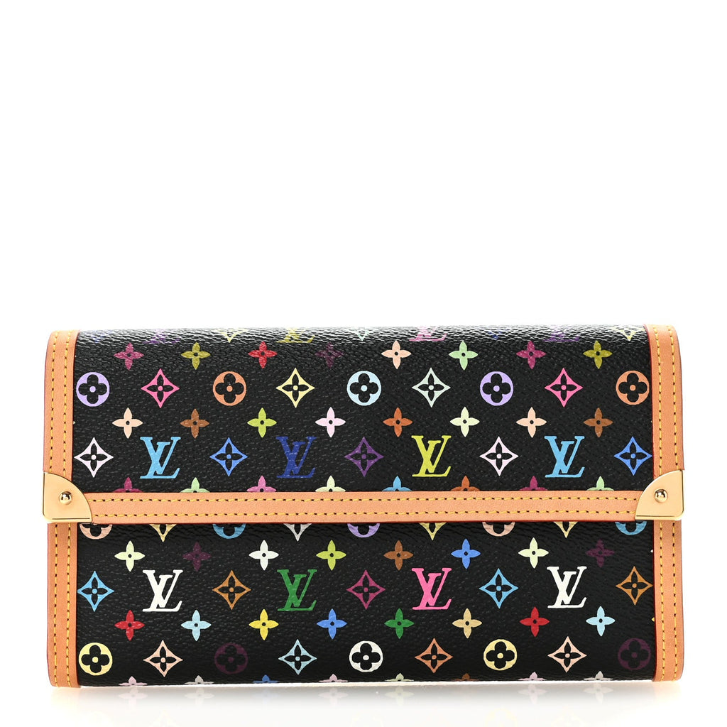 Monogram Multicolor Porte Tresor International Wallet Black