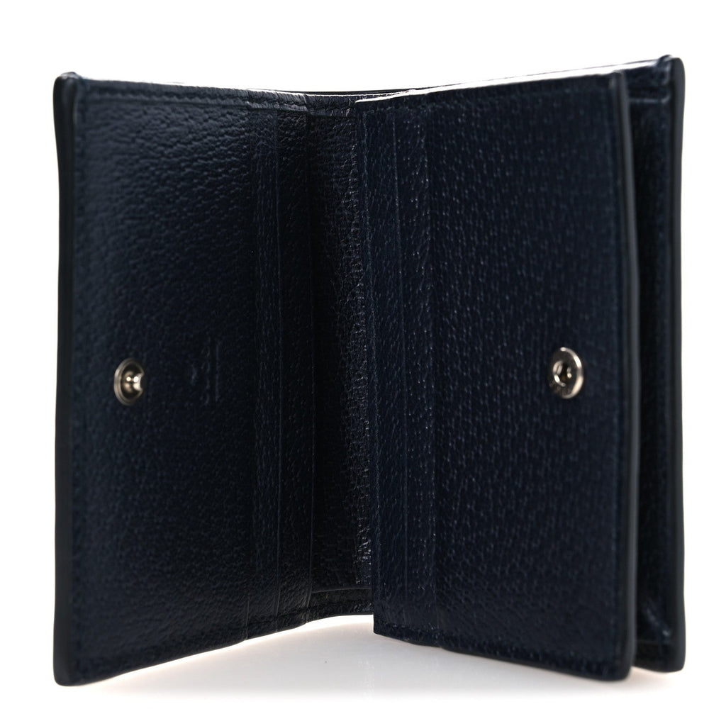 GG Supreme Monogram Textured Dollar Calfskin Web Ophidia  Case Beige Blue