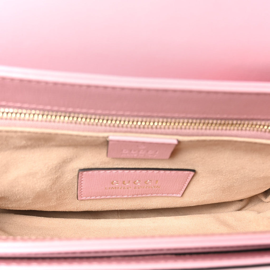 Snakeskin Calfskin Horsebit 1955 Shoulder Bag Blue Pink