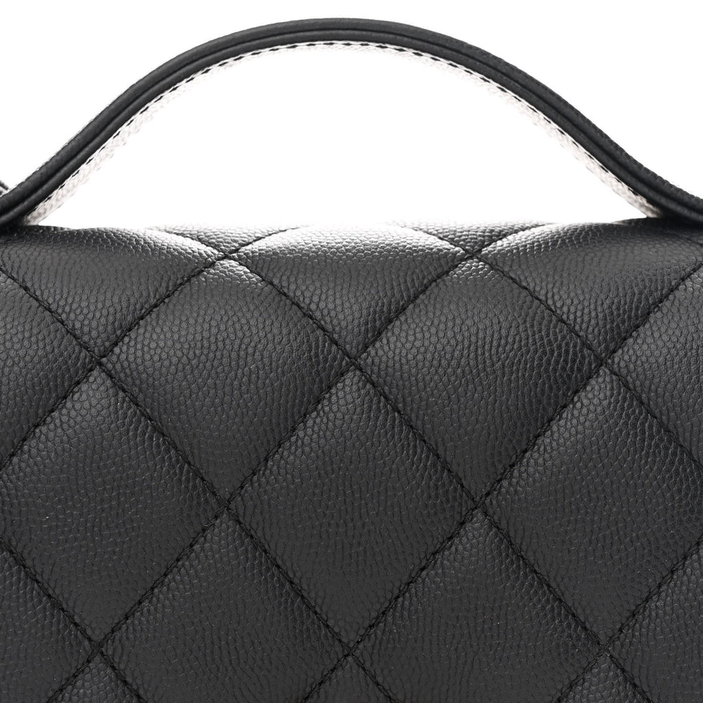 Caviar Quilted Medium Business Affinity Flap Black