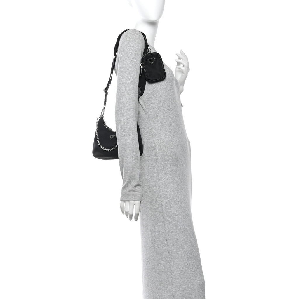 Nylon Re-Edition 2005 Shoulder Bag Black
