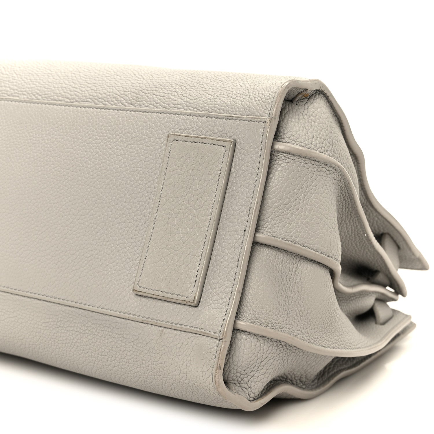 Grained Calfskin Small Supple Sac De Jour Grey
