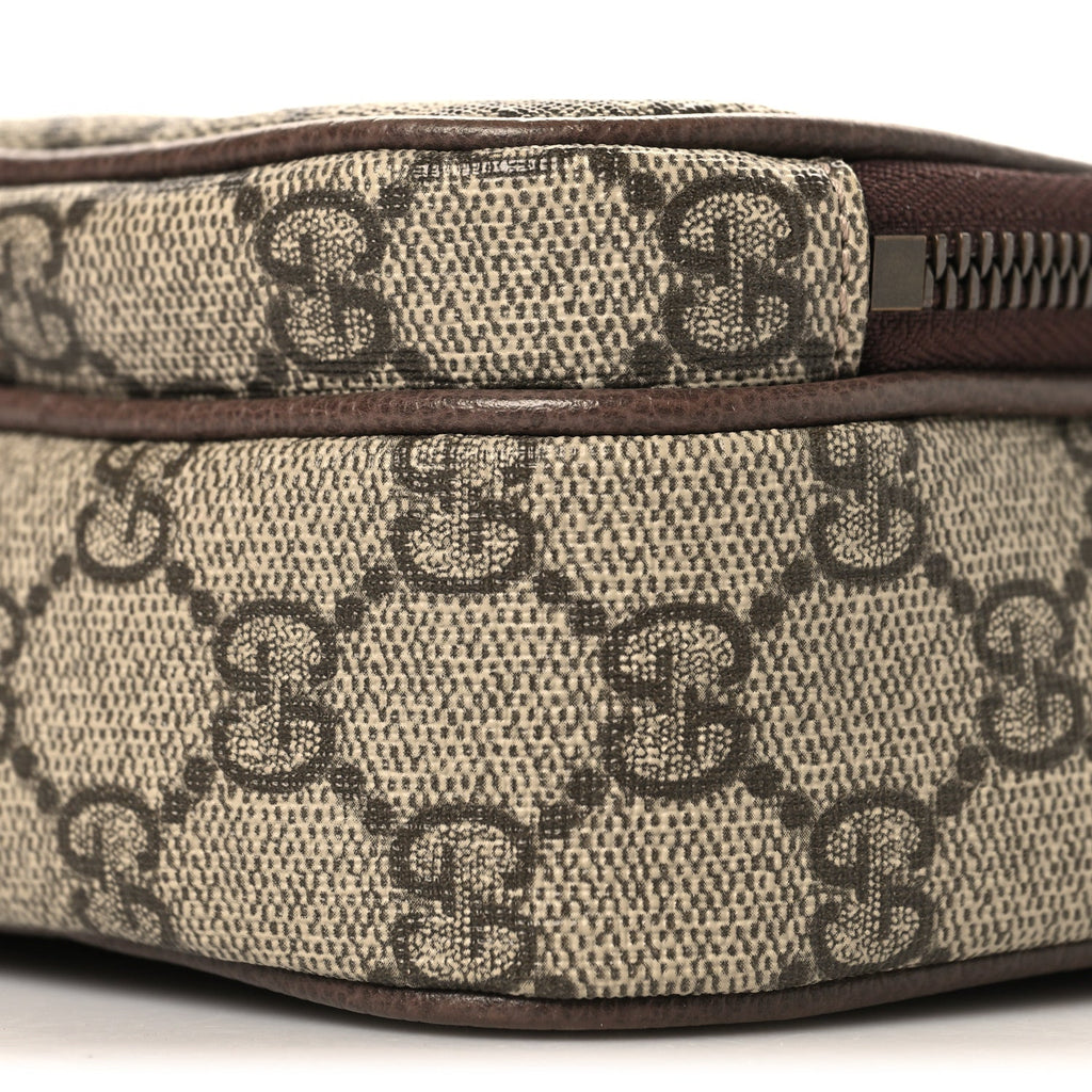 GG Supreme Monogram Mini Neo Vintage Double Zip Messenger Bag Beige New Acero Crop