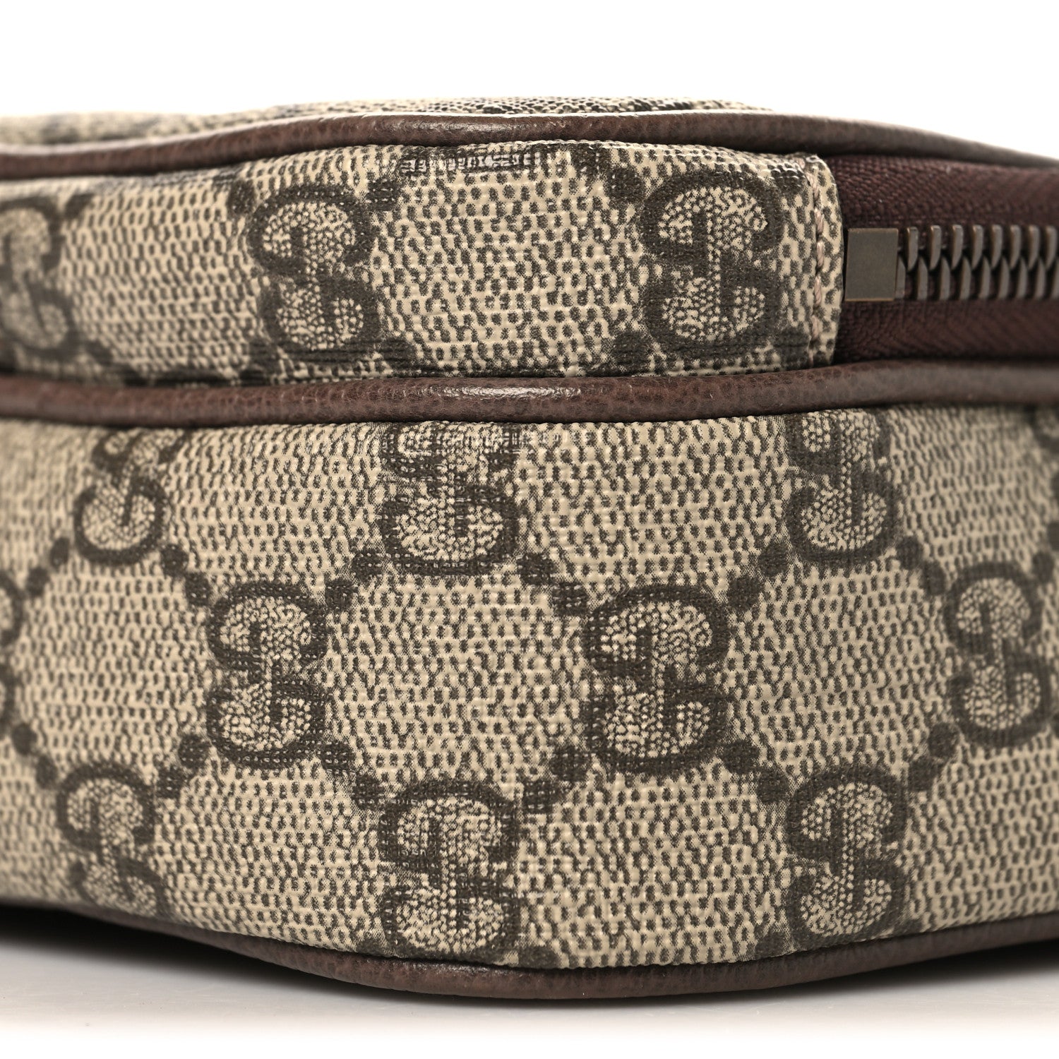 GG Supreme Monogram Mini Neo Vintage Double Zip Messenger Bag Beige New Acero Crop