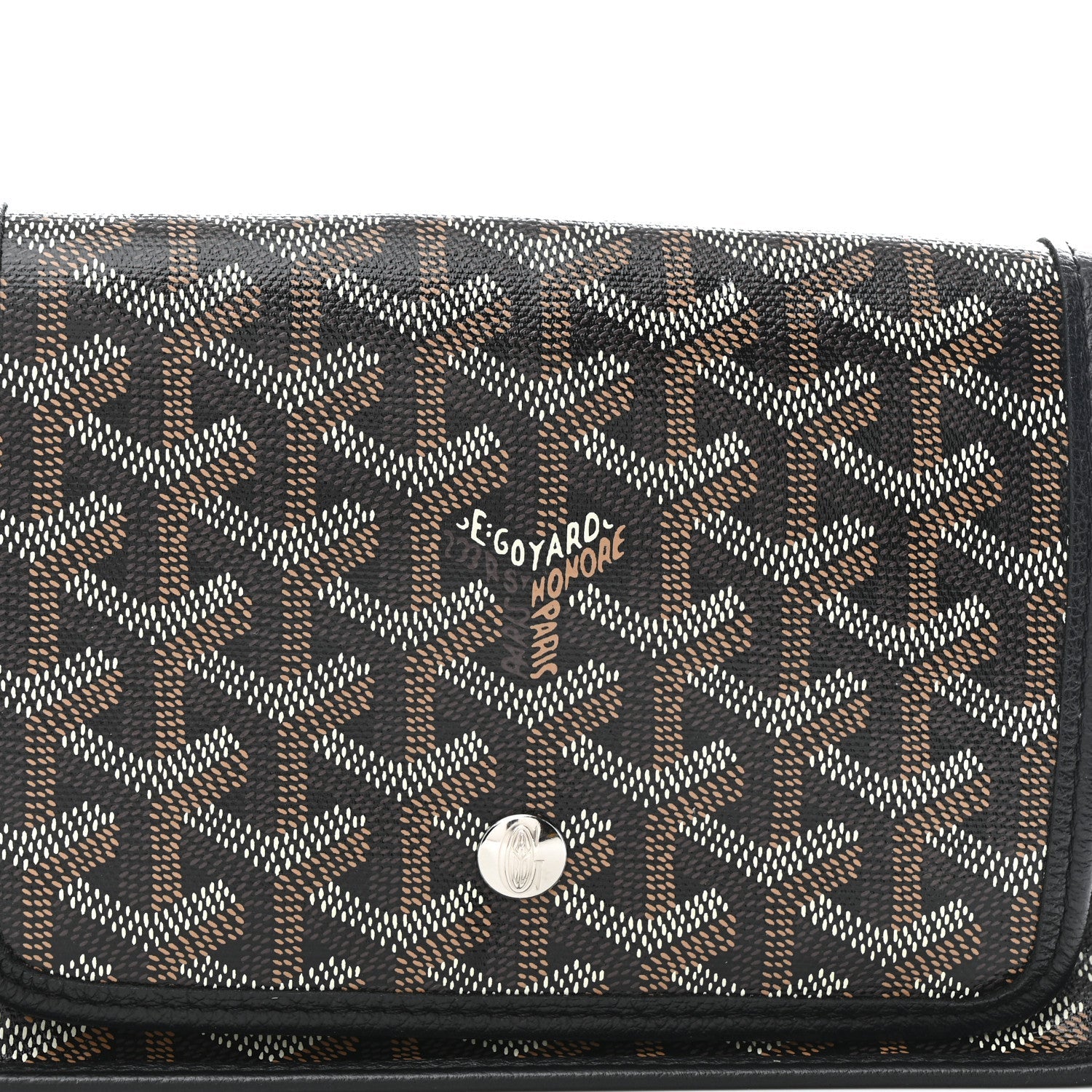 Goyardine Plumet Wallet Clutch Black