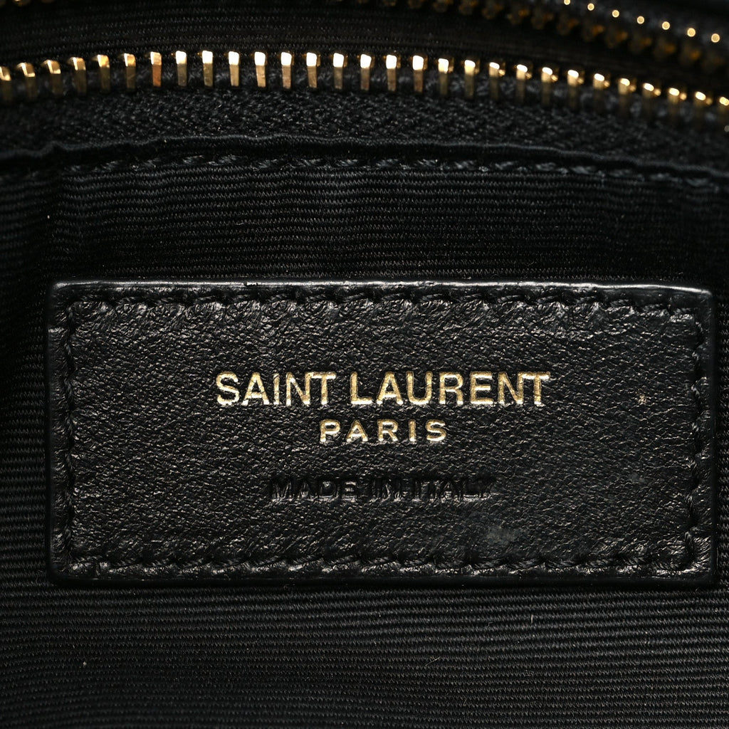 Plunged Lambskin Calypso Black
