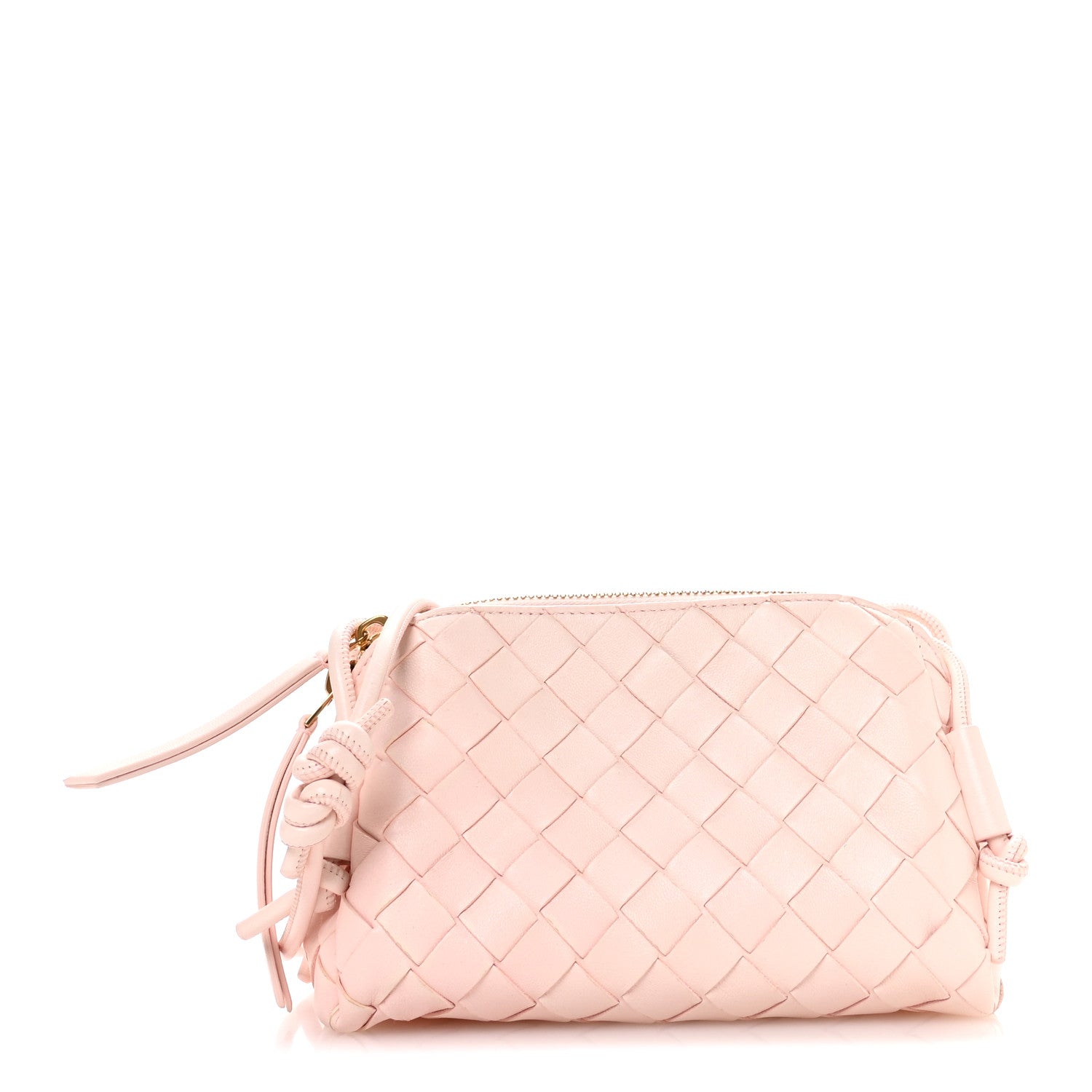 Nappa Intrecciato Concert Pouch Seashell