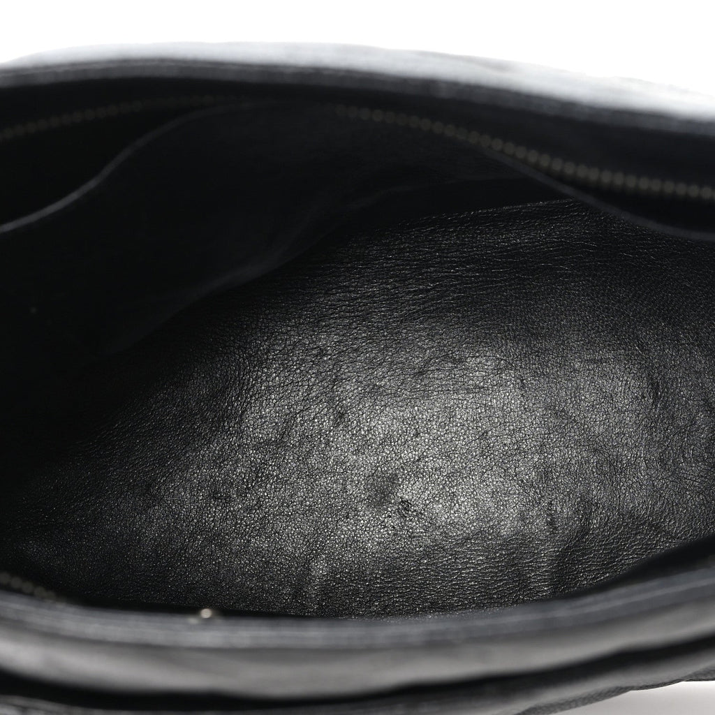 Caviar Quilted Medallion Tote Black