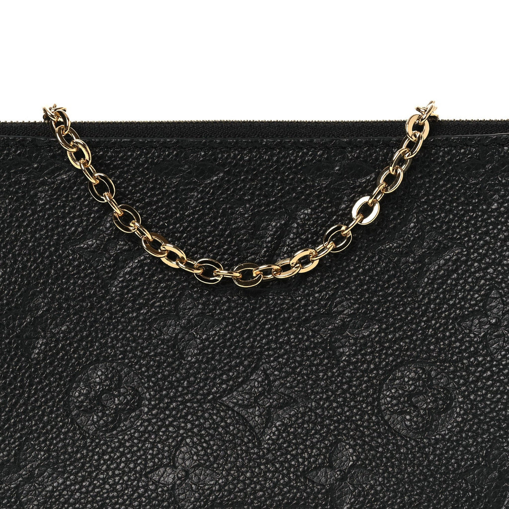Empreinte Double Zip Pochette Black