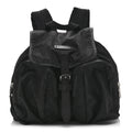 Nylon Monogram Medium Light Single Buckle Backpack Black