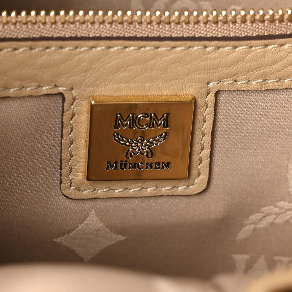 Visetos Studded Medium Dual Stark Backpack Beige