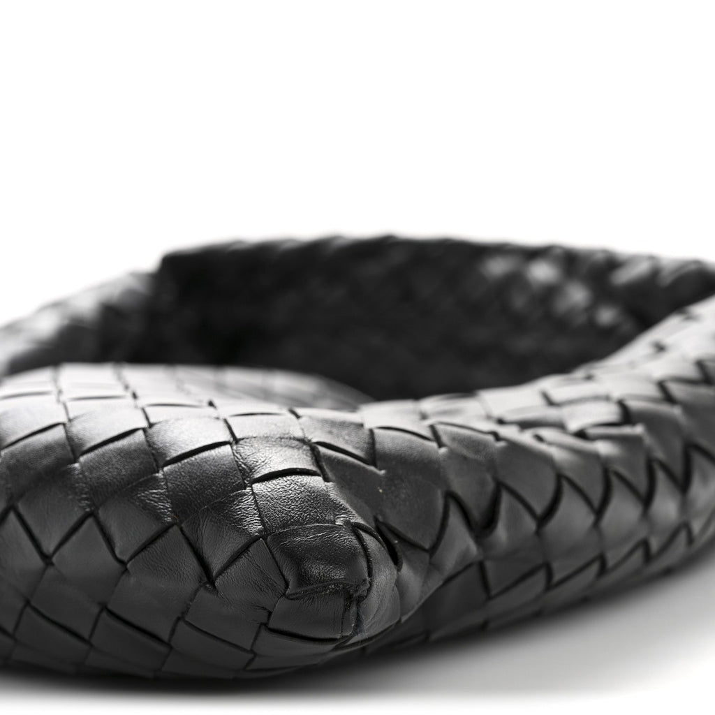 Calfskin Intrecciato Small Hop Black