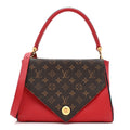 Grained Calfskin Monogram Double V Rubis