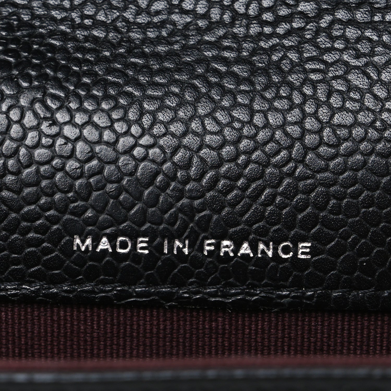 Caviar Quilted Flap  Holder Black