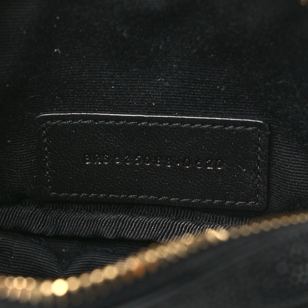 Grain De Poudre Matelasse Monogram Baby Lou Camera Bag Black