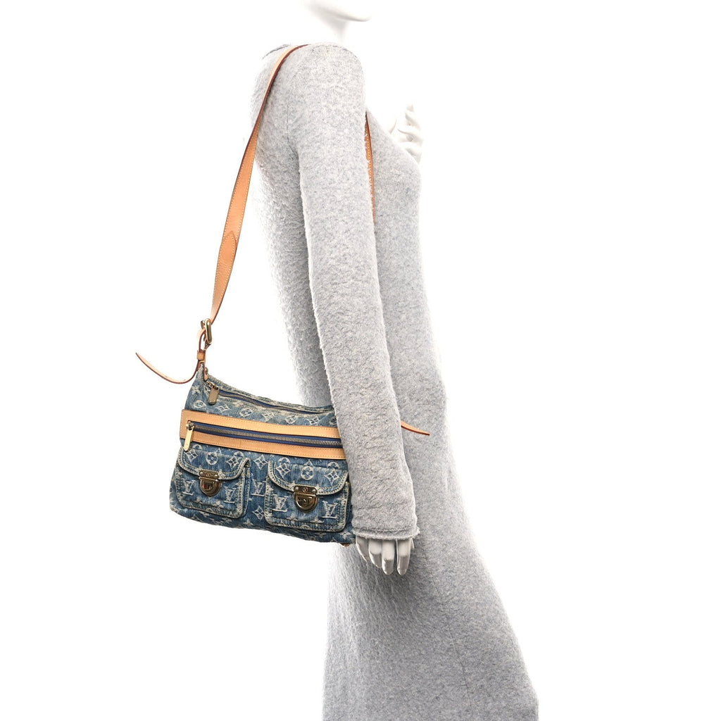 Monogram Denim Baggy PM Blue