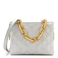 Lambskin Embossed Monogram Coussin BB Silver