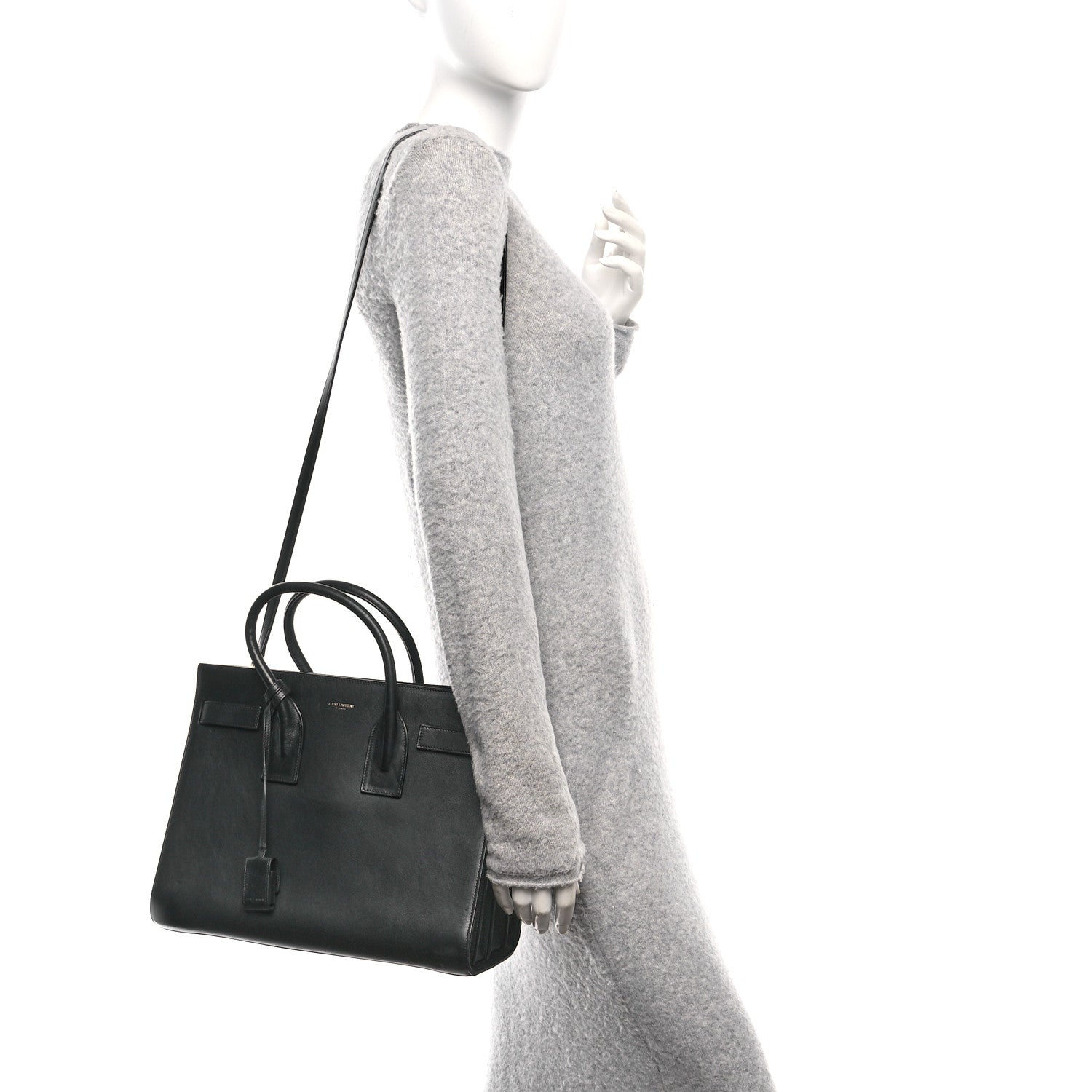 Calfskin Small Sac De Jour Black
