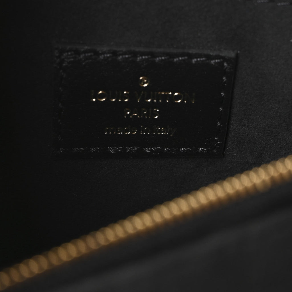 Calfskin LV New Wave Chain Bag Black