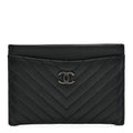 Lambskin Chevron Quilted  Holder So Black