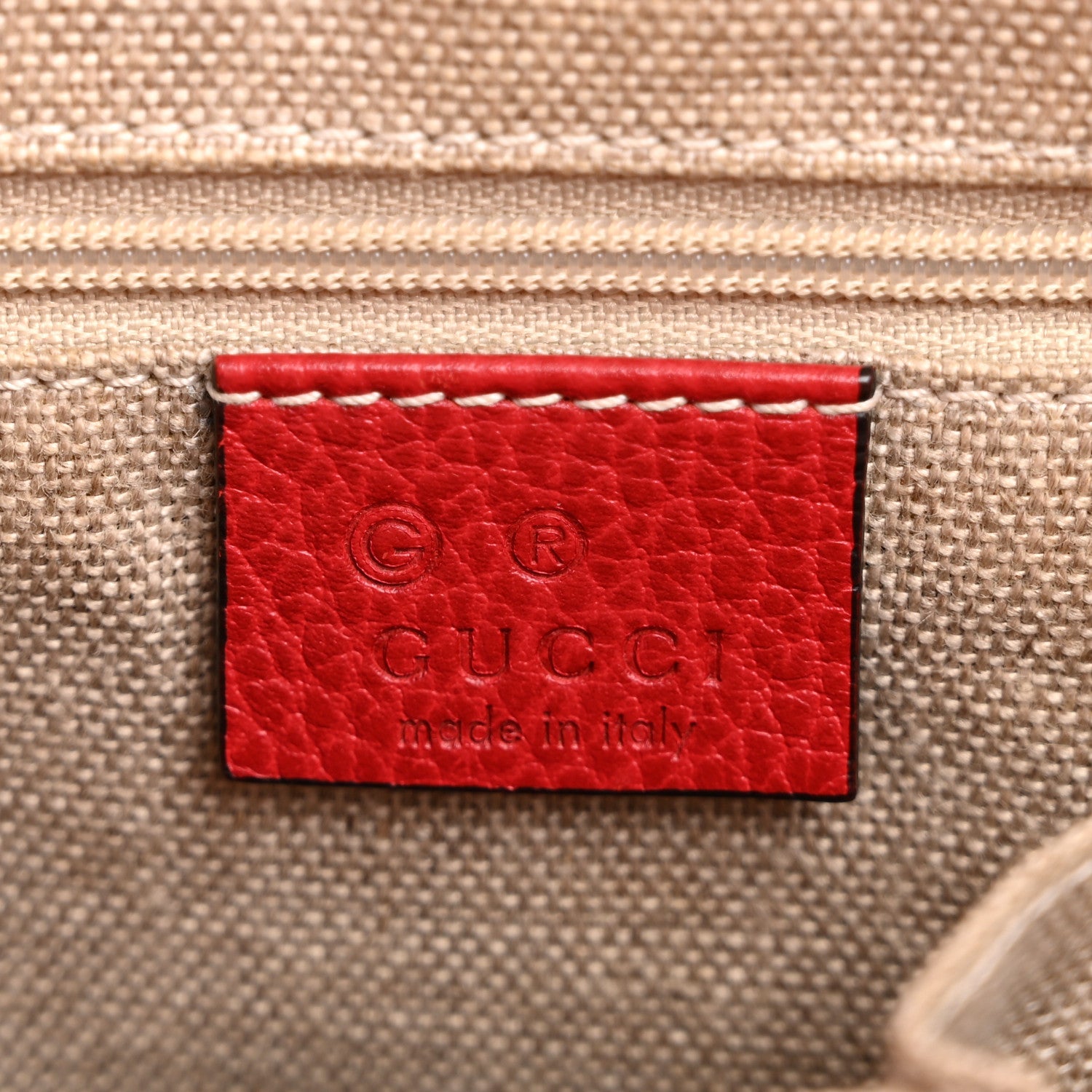 Monogram Small Bree Tote Red